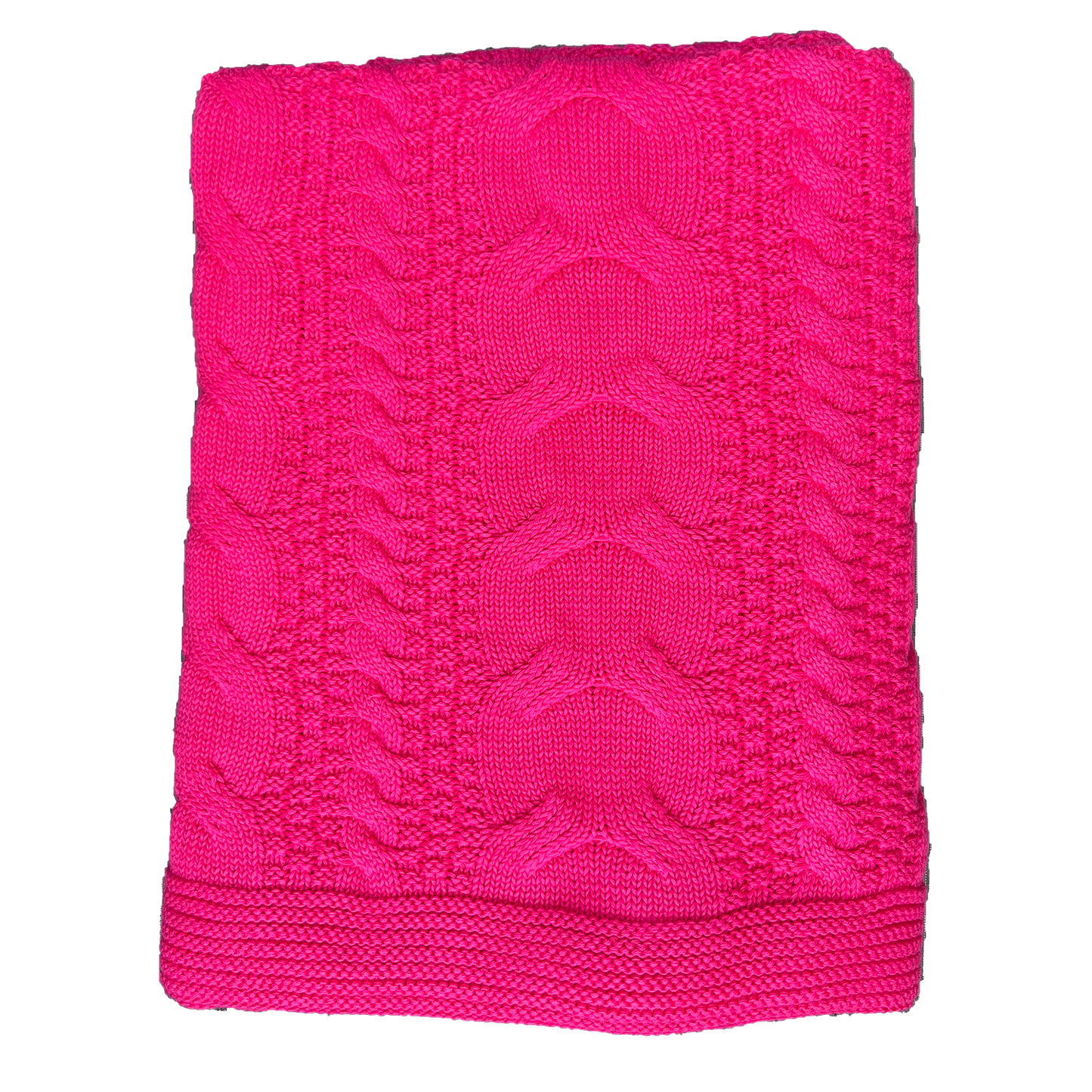 Cable knit Cotton Throw Blanket