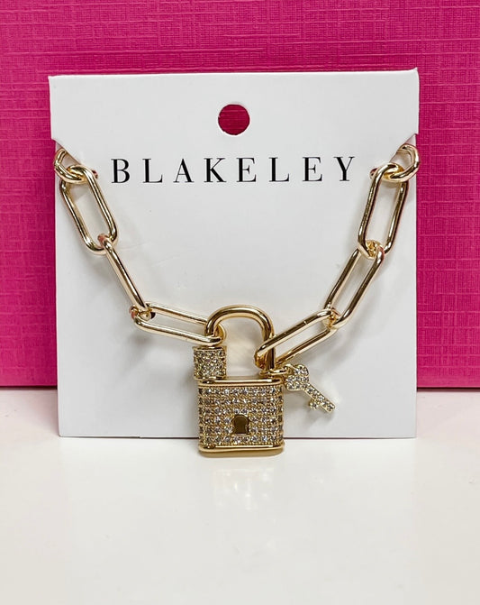 Demi Lock & Key Necklace