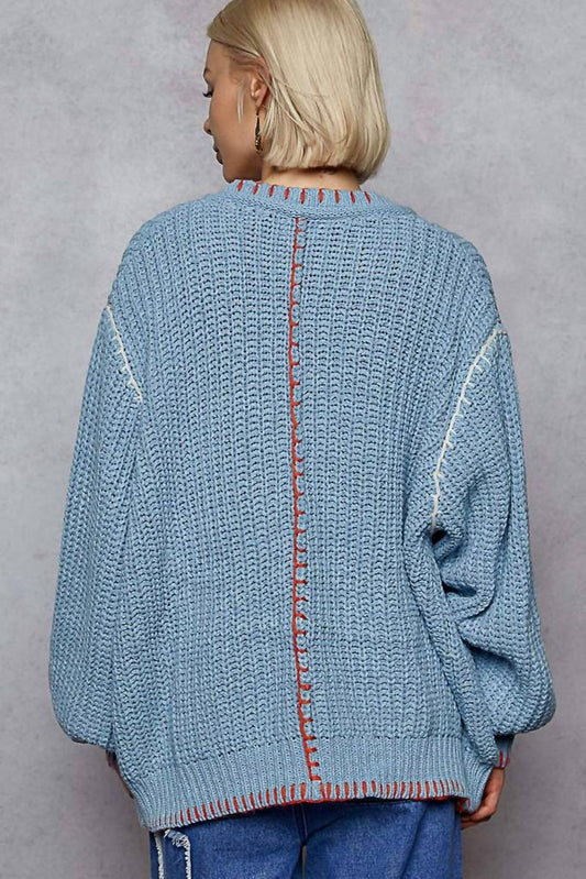 Blanket Stitch Cardigan