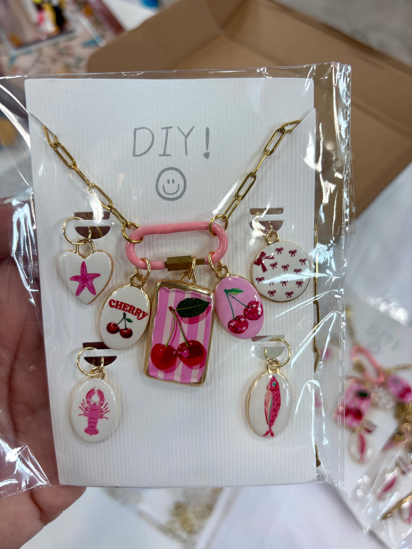 DIY Charm Necklaces