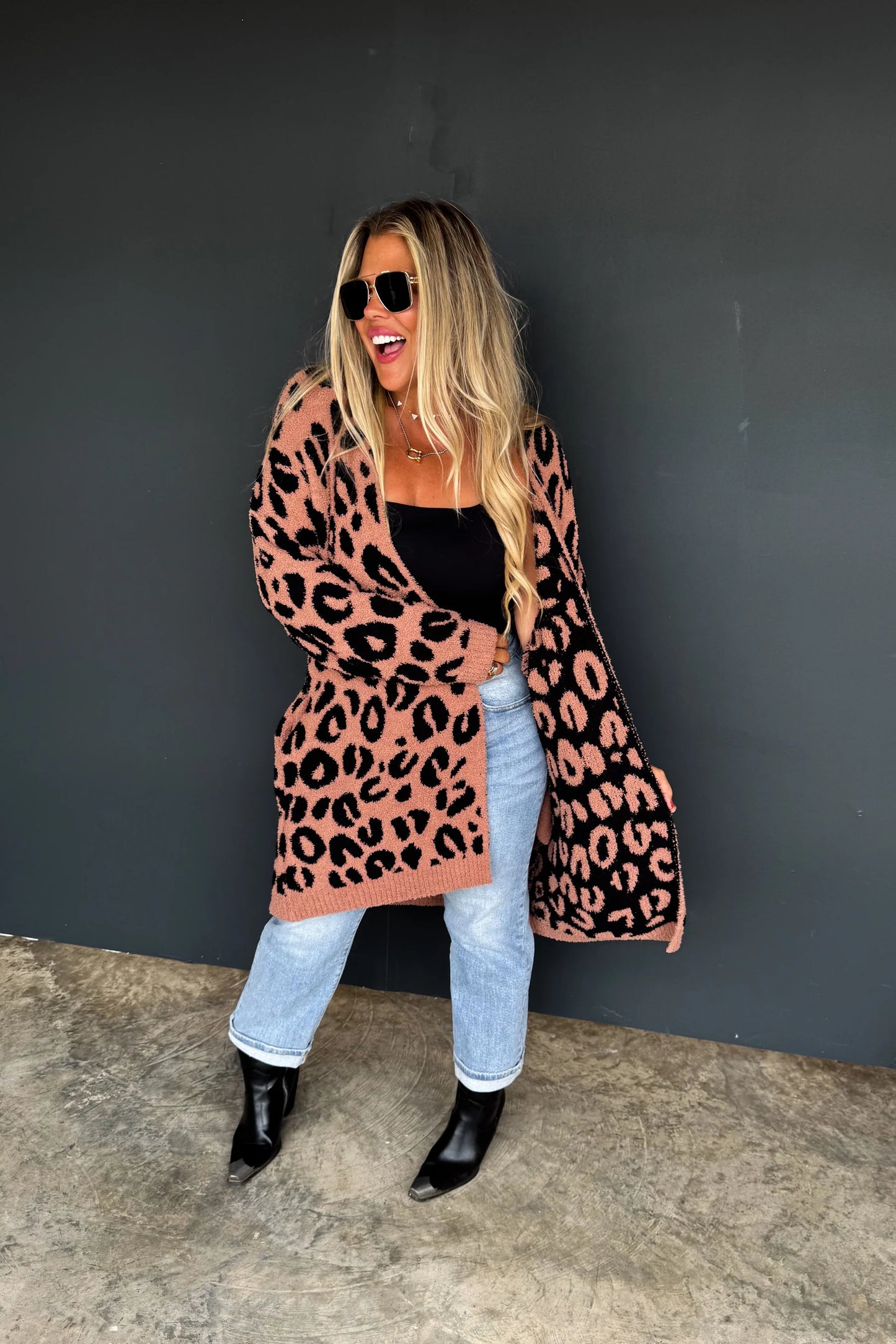 Lighting & Cheetah Cloud Cardigan