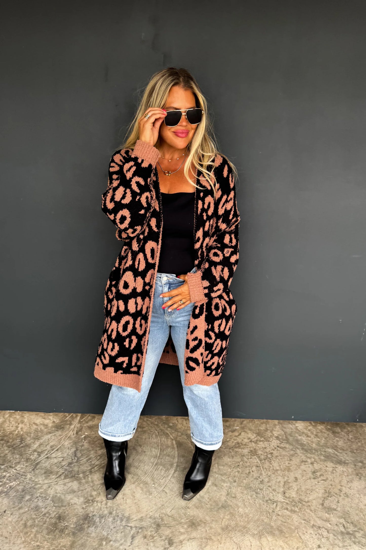 Lighting & Cheetah Cloud Cardigan