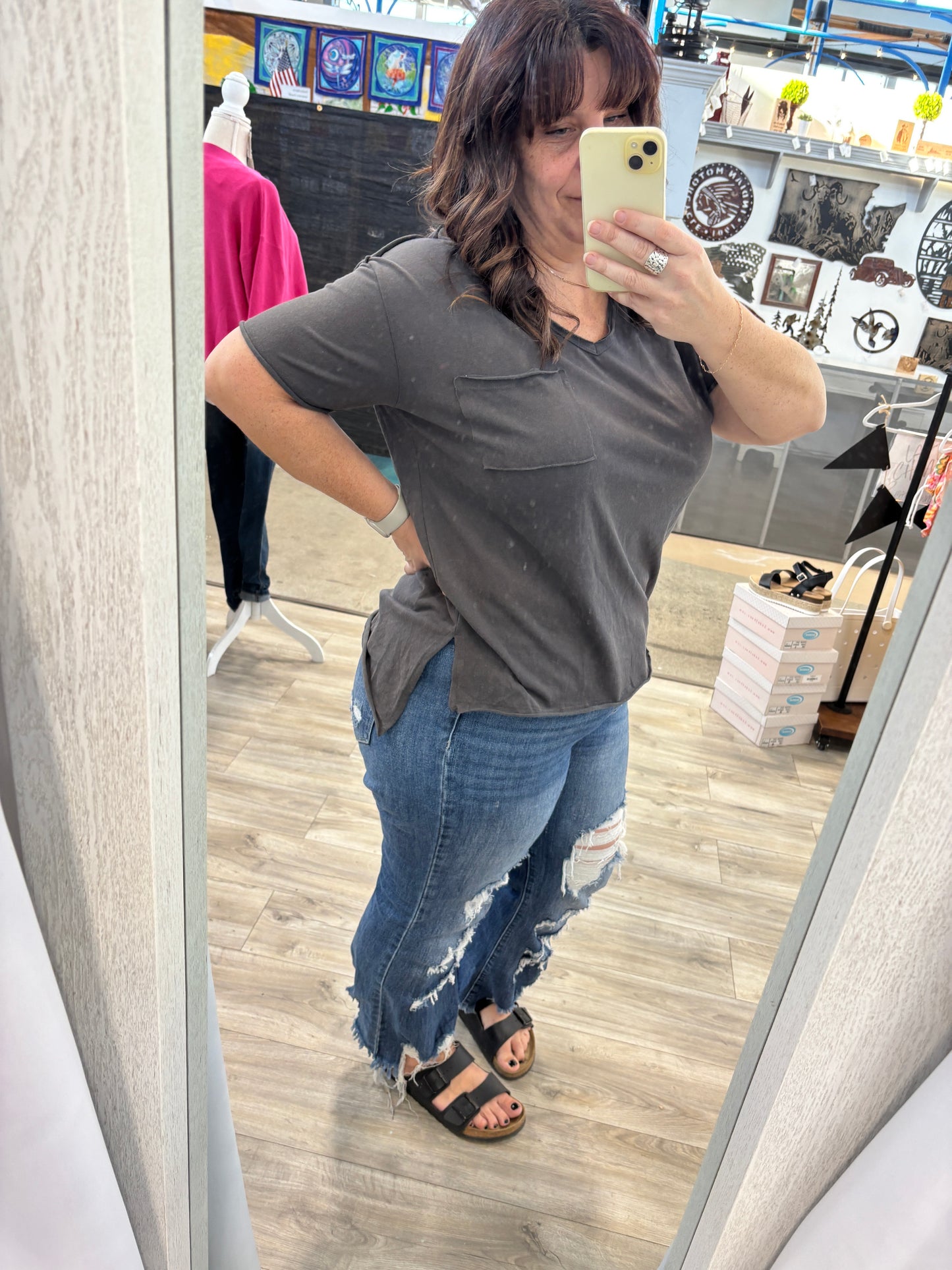 Split Hem T