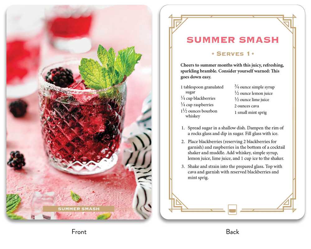 Bubbly Cocktail Cards A–Z by Adams Media