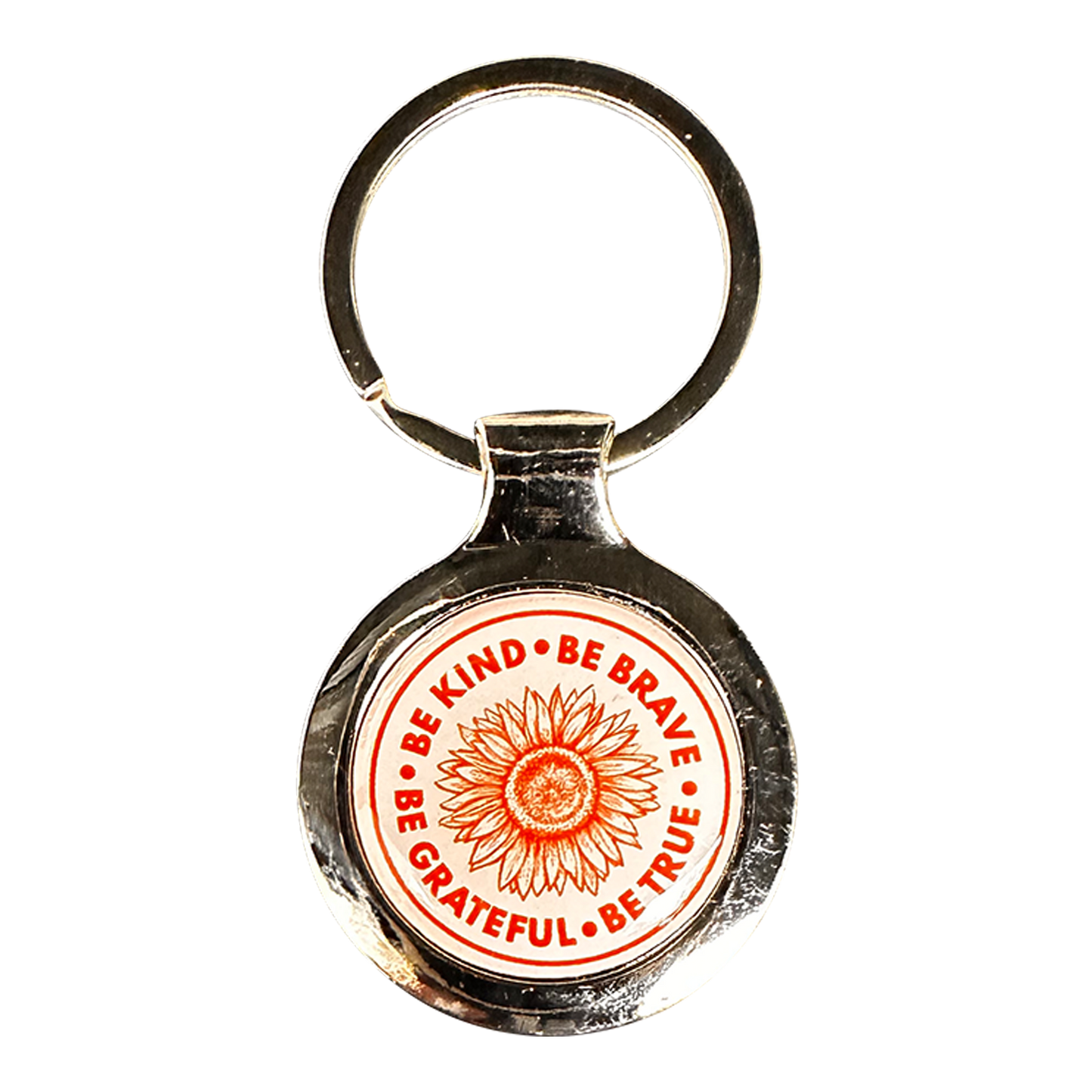 Inspirational Keychain - "Be Kind Be Grateful Be Brave Be Tr