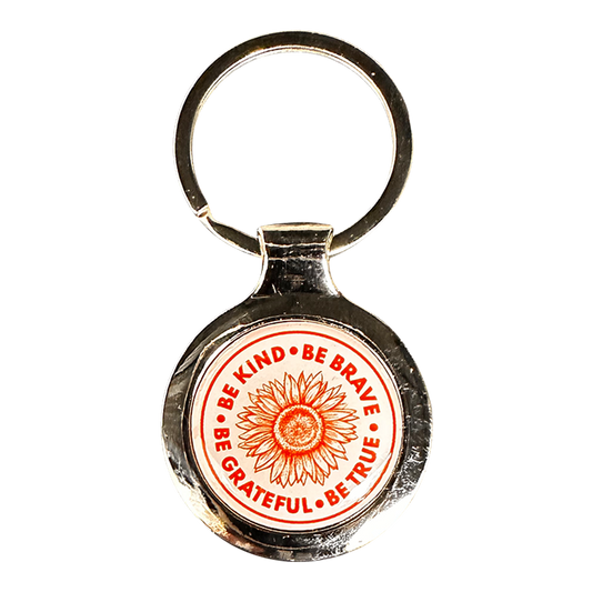 Inspirational Keychain - "Be Kind Be Grateful Be Brave Be Tr