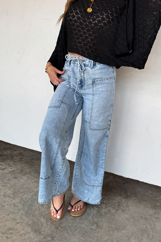 JOVIE TIE WAIST JEANS