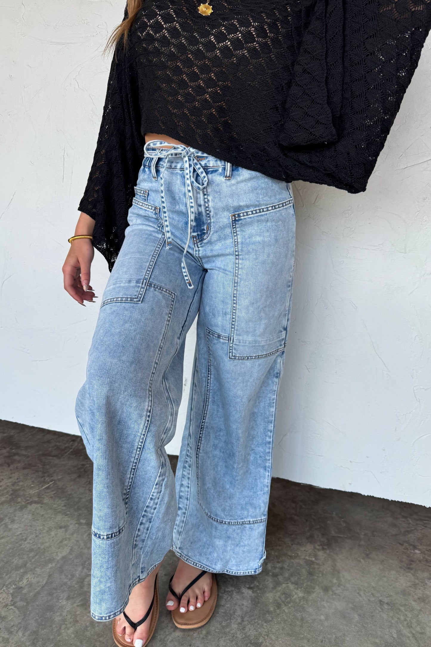 JOVIE TIE WAIST JEANS