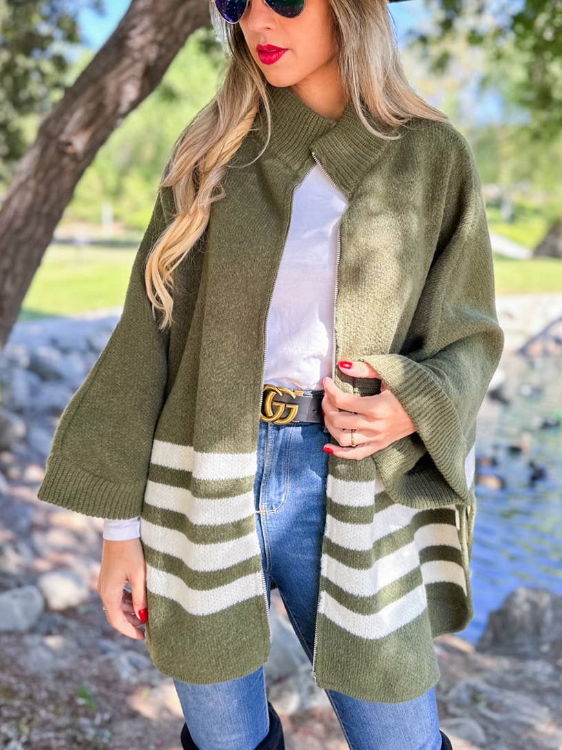 Charlie Zip-Up Cardigan