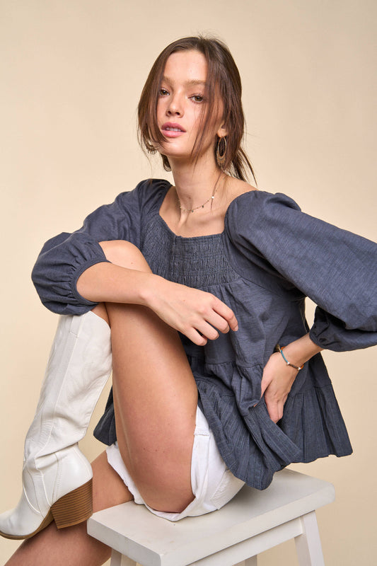 Tiered Babydoll top