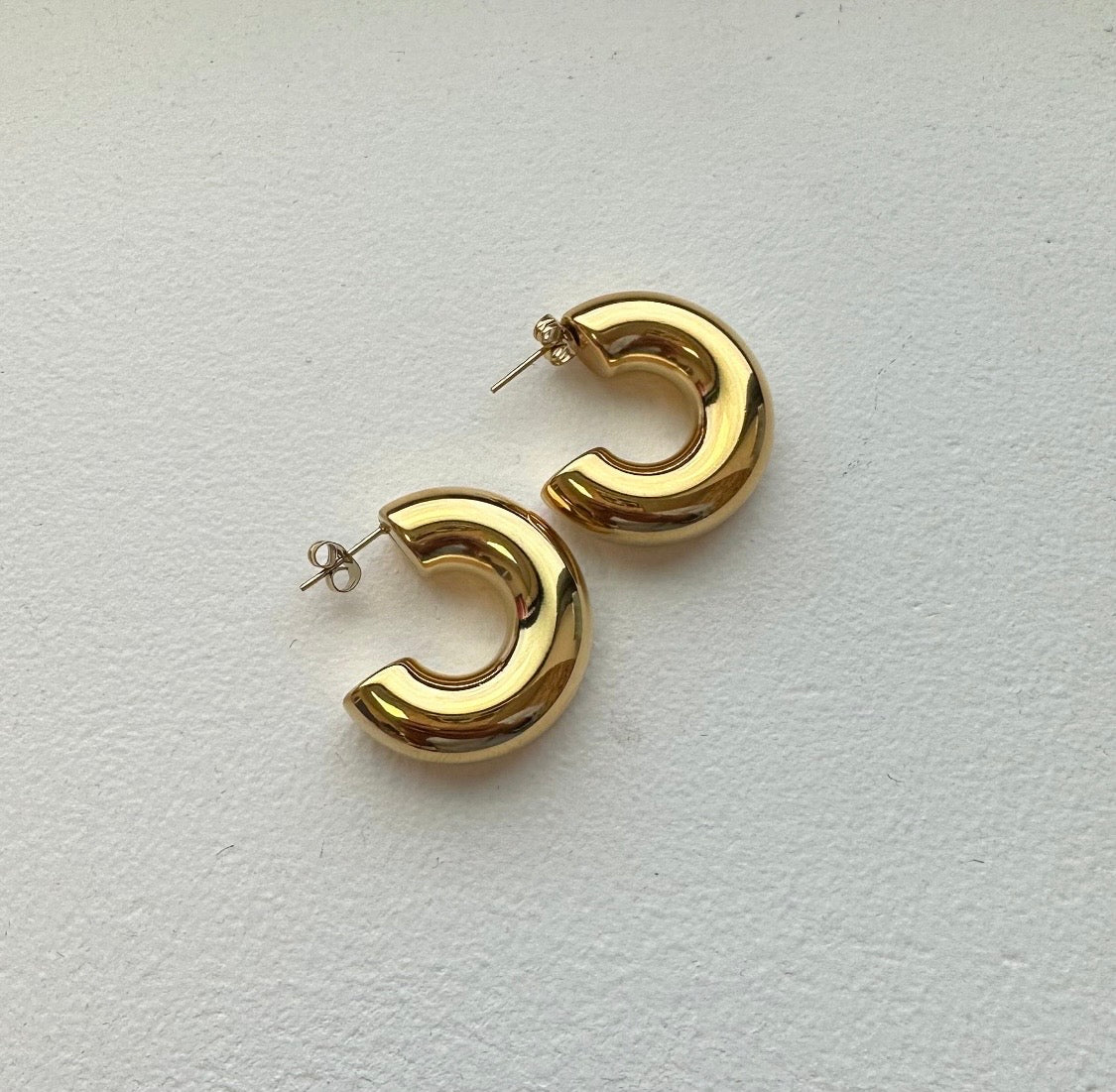 Tube Hoop Earrings
