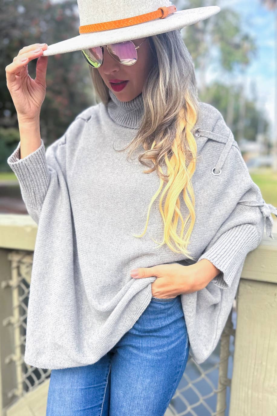 The Bow & Tell Poncho Top