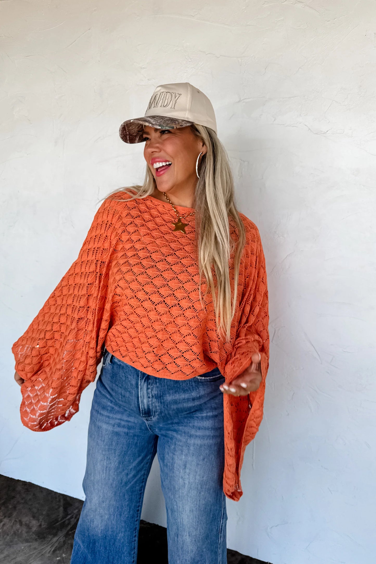 Fall Colors Free Spirt Bell Sleeve Top