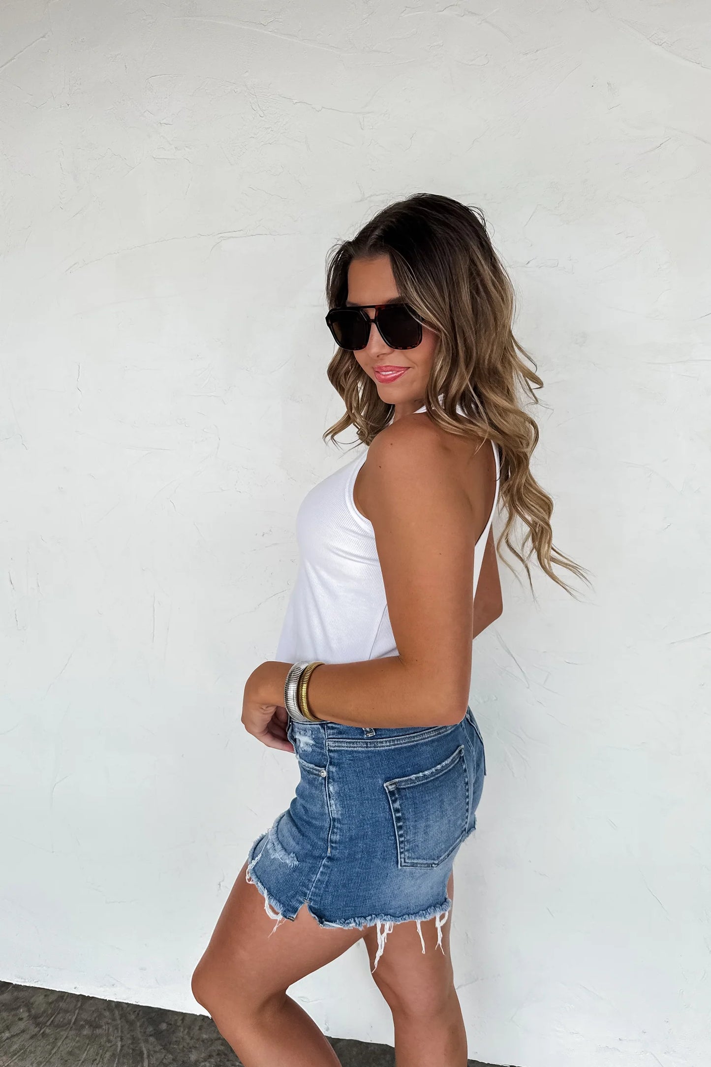 River Raw Hem Shorts