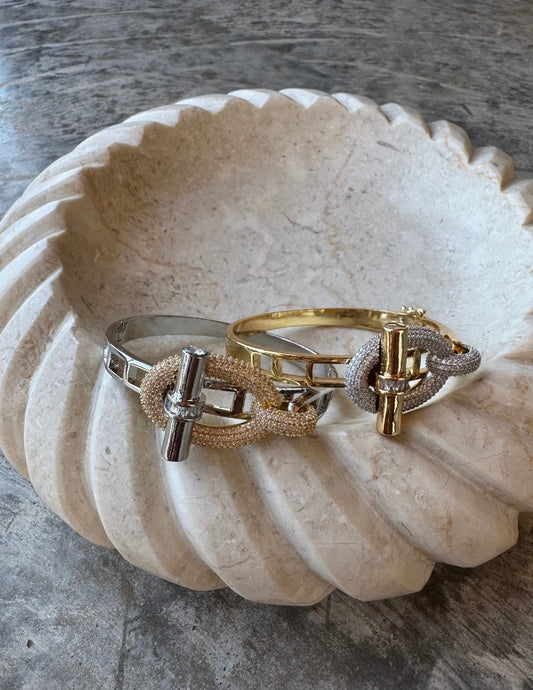 Anchor Pave Diamond Bracelet