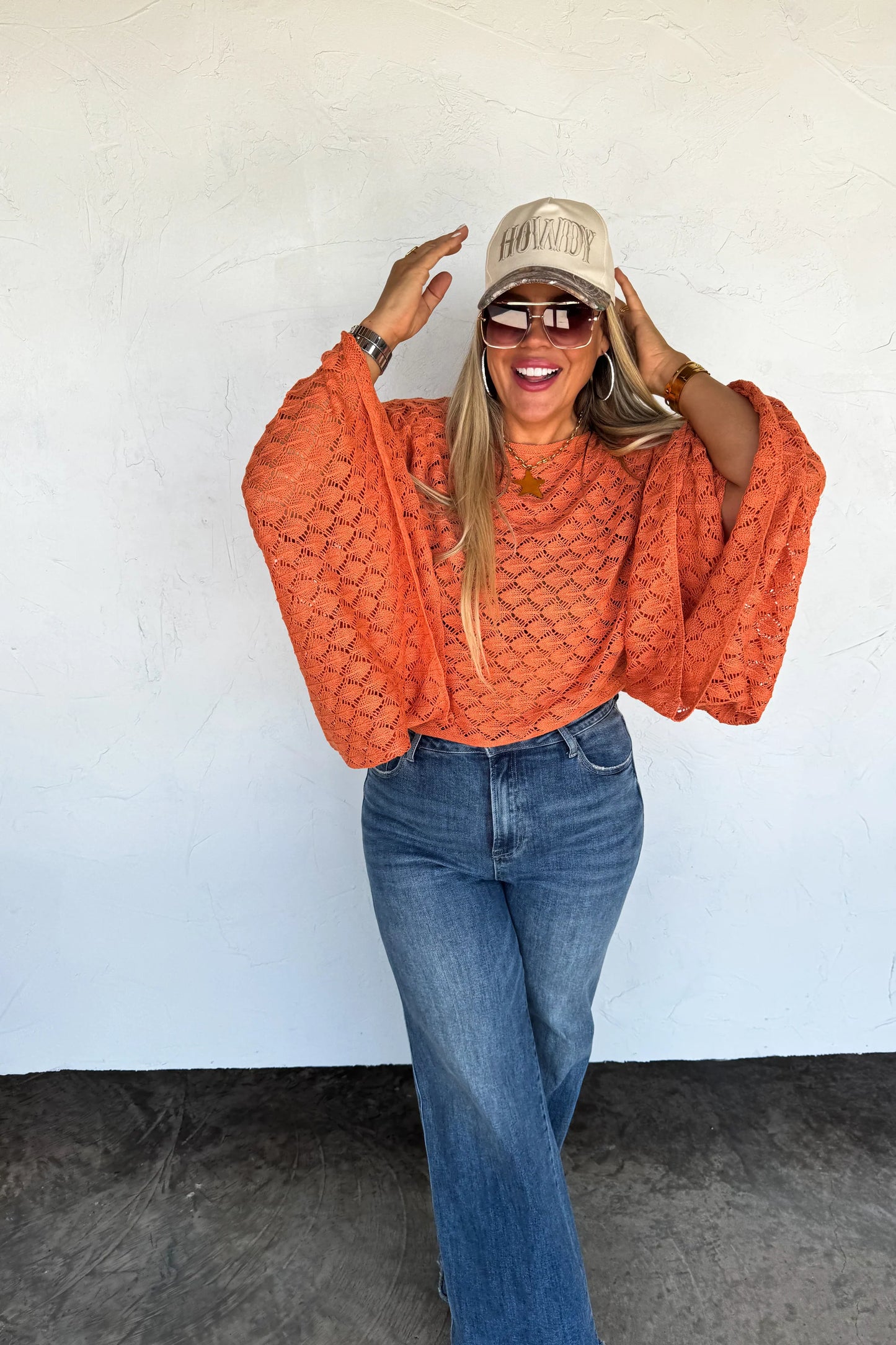 Fall Colors Free Spirt Bell Sleeve Top