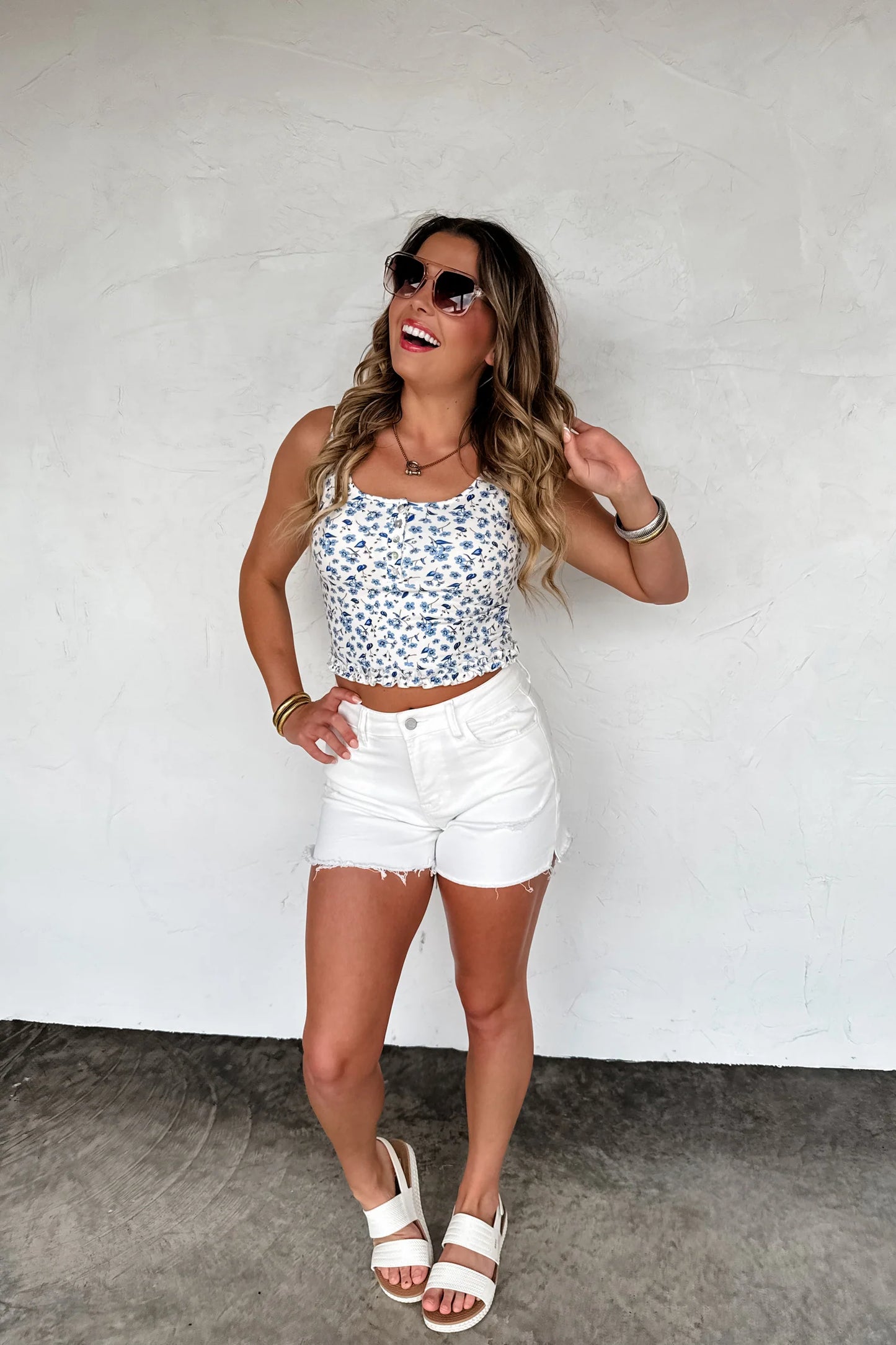 River Raw Hem Shorts