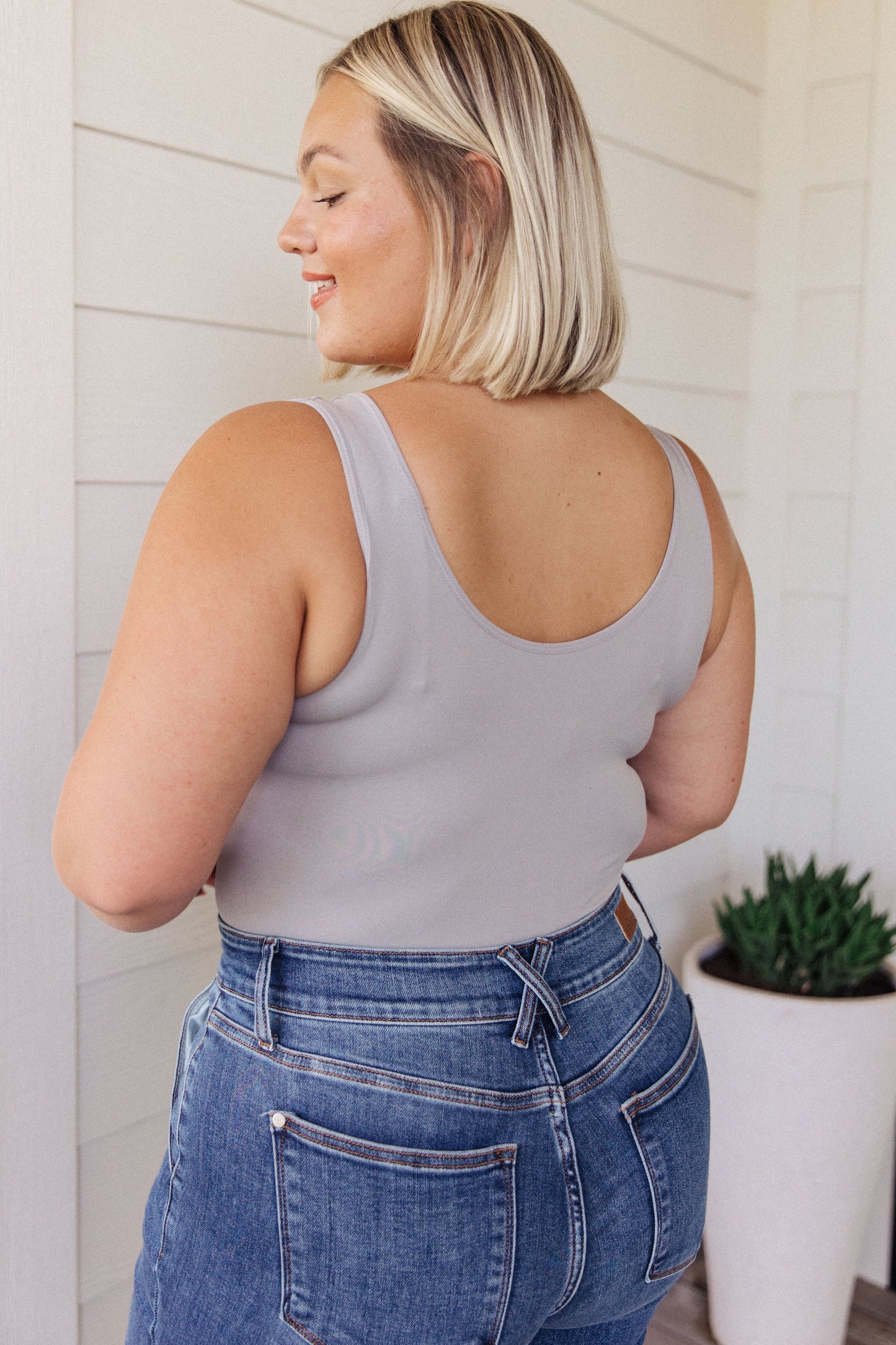 The Basics Bodysuit in Grey