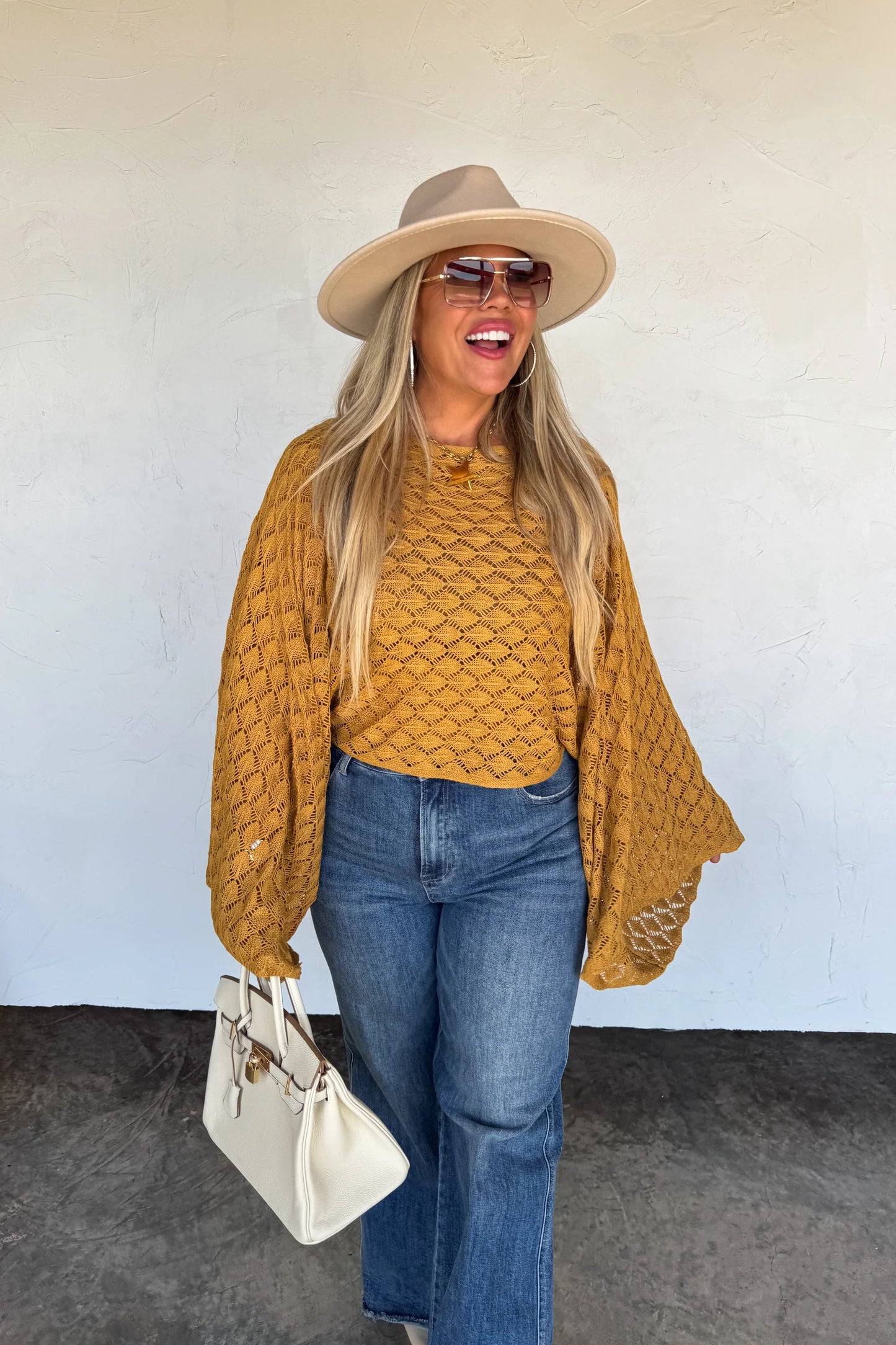 Fall Colors Free Spirt Bell Sleeve Top