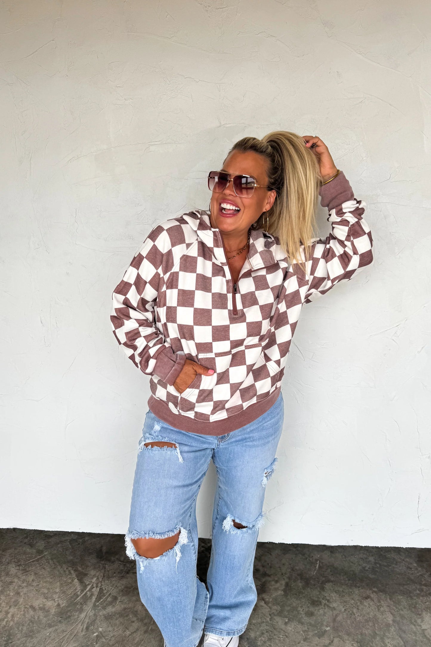 Camo & Checker Easy Does it Pull Over
