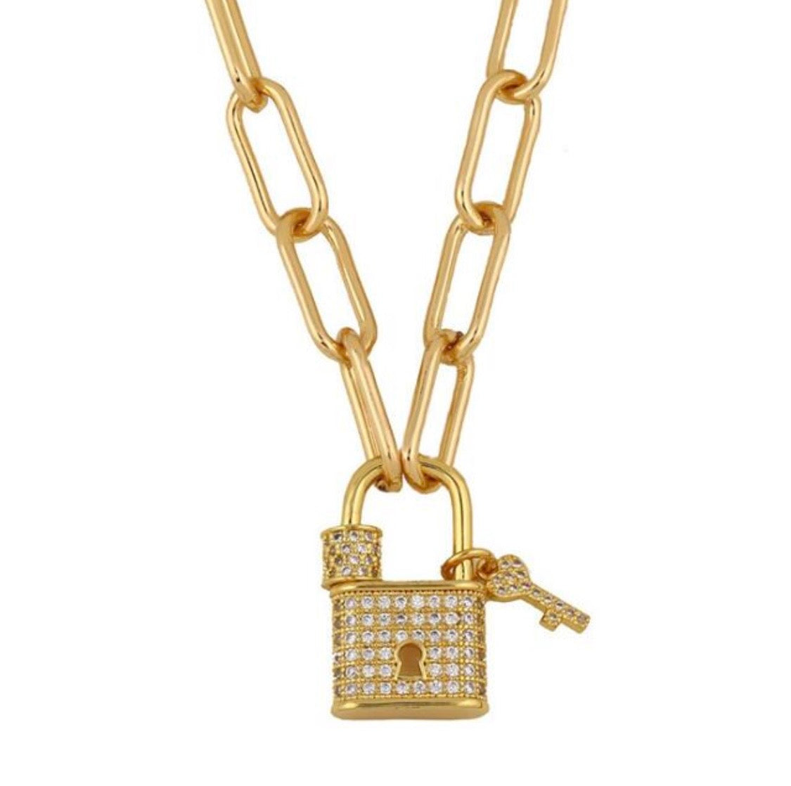 Demi Lock & Key Necklace