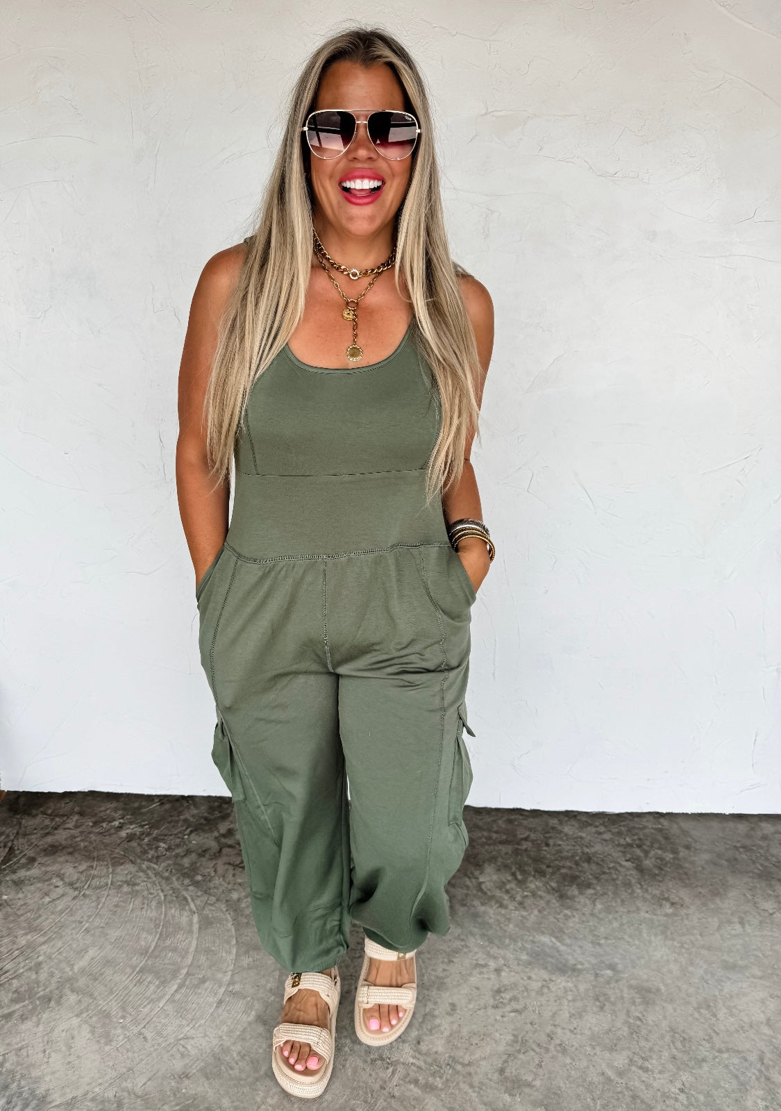 All Set Tank Romper