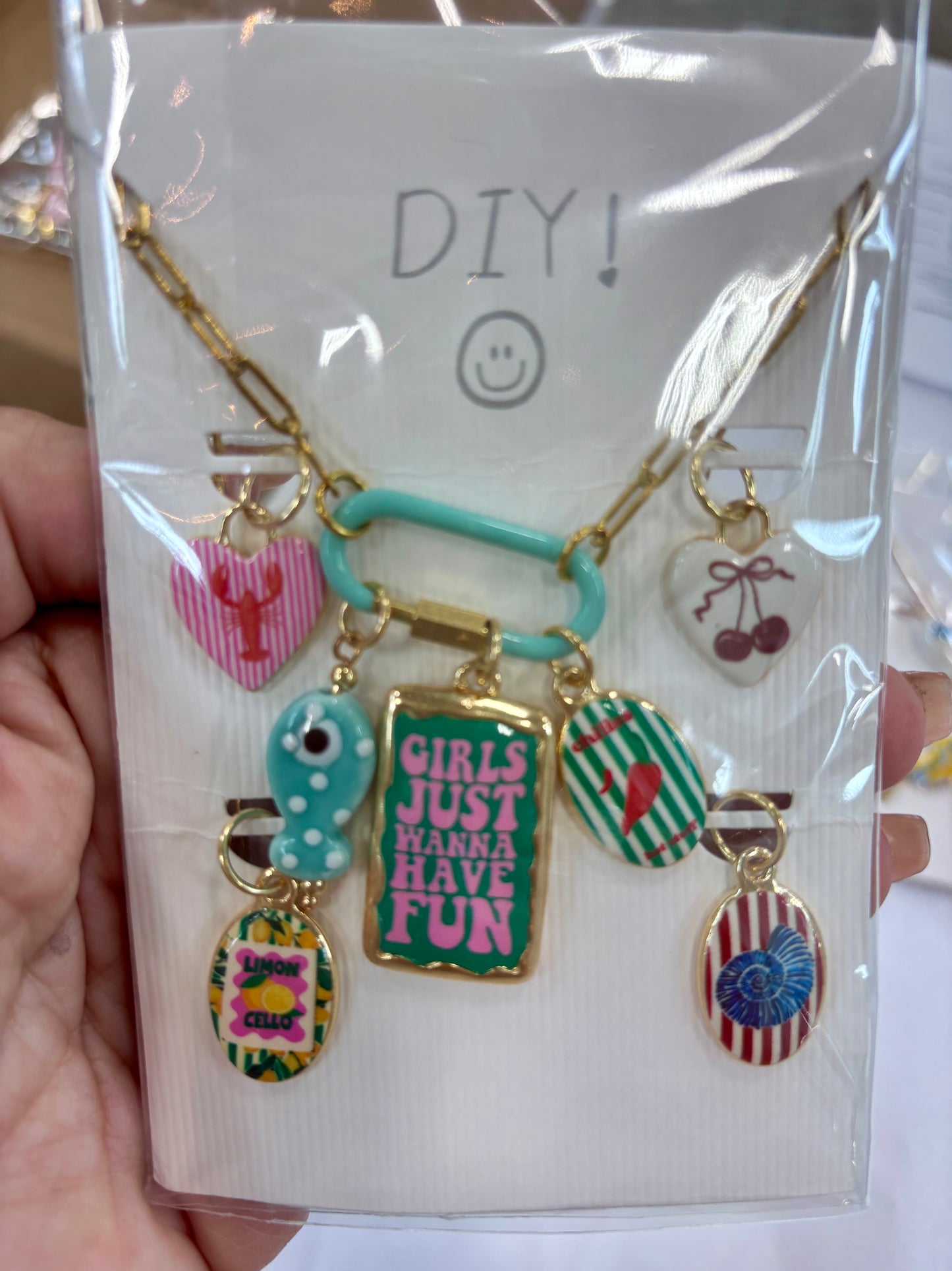 DIY Charm Necklaces