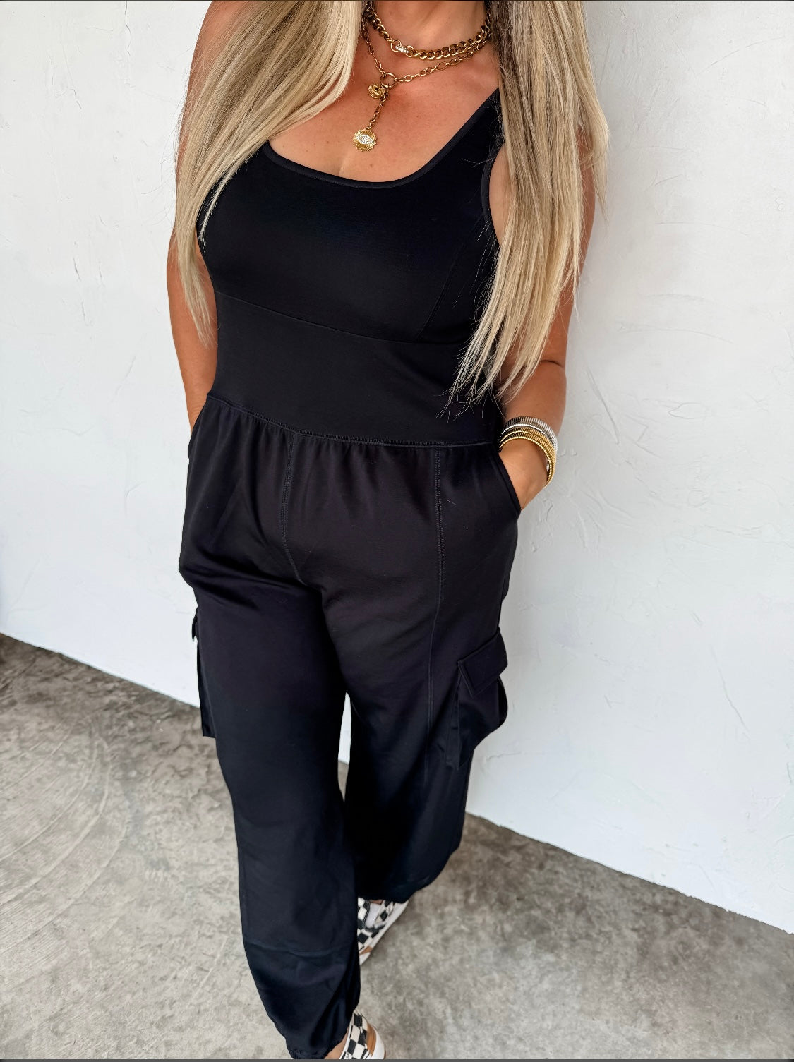 All Set Tank Romper