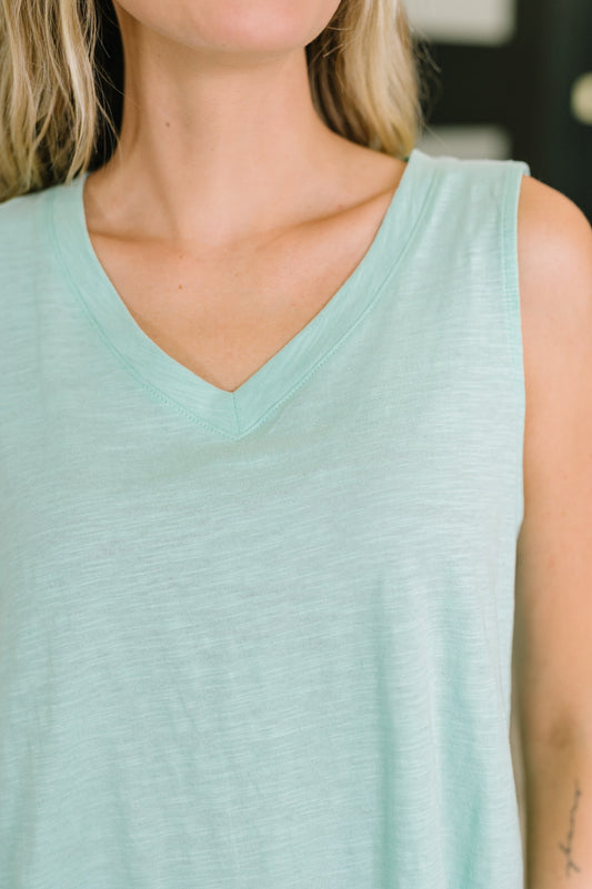 Getting Good V-Neck Tank in Mint