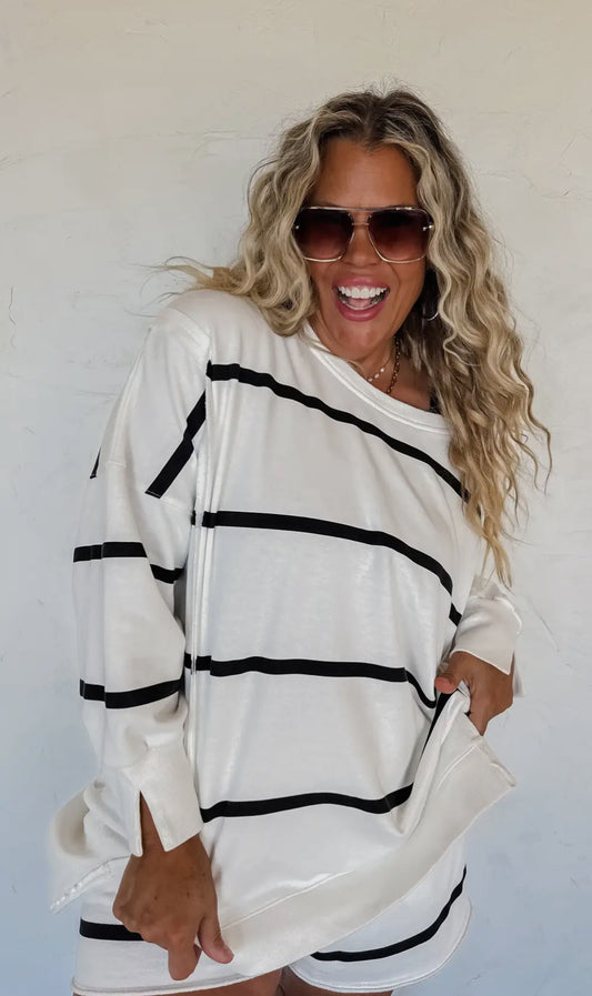 Classic Striped Crew