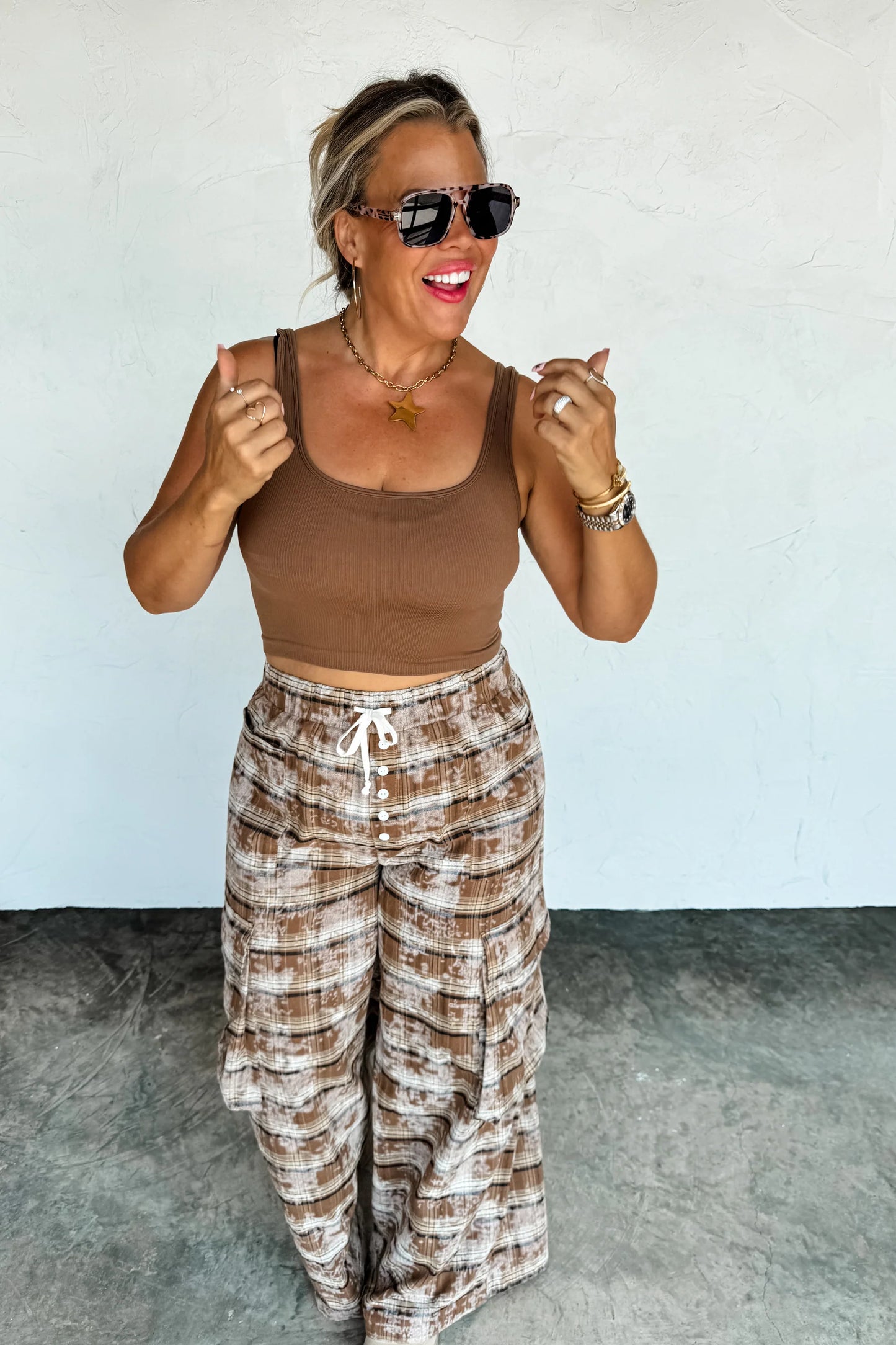 Plaid Behavior - Wide Leg Pant