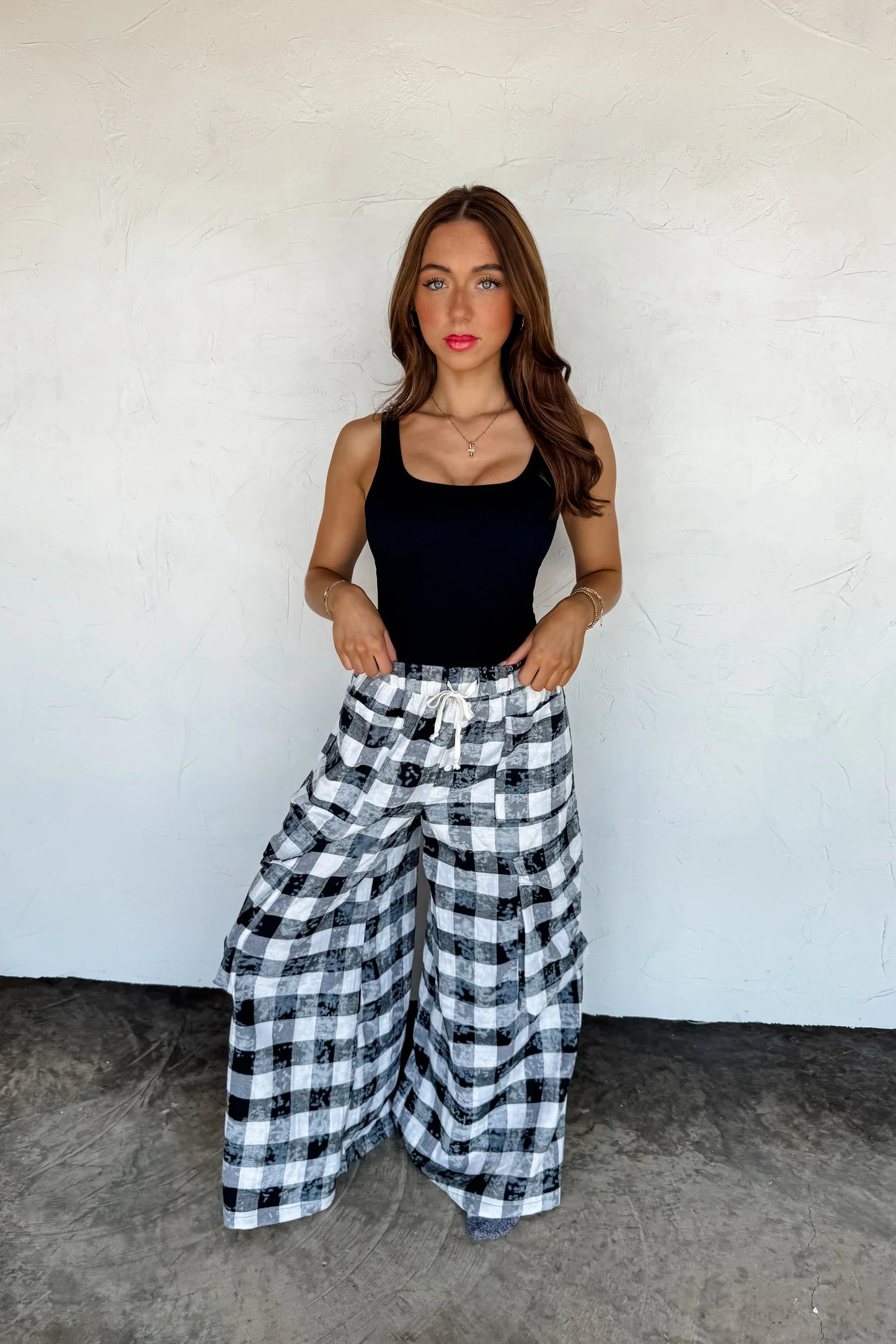 Plaid Behavior - Wide Leg Pant