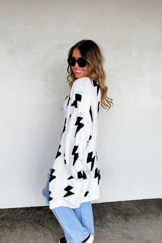 Lighting & Cheetah Cloud Cardigan