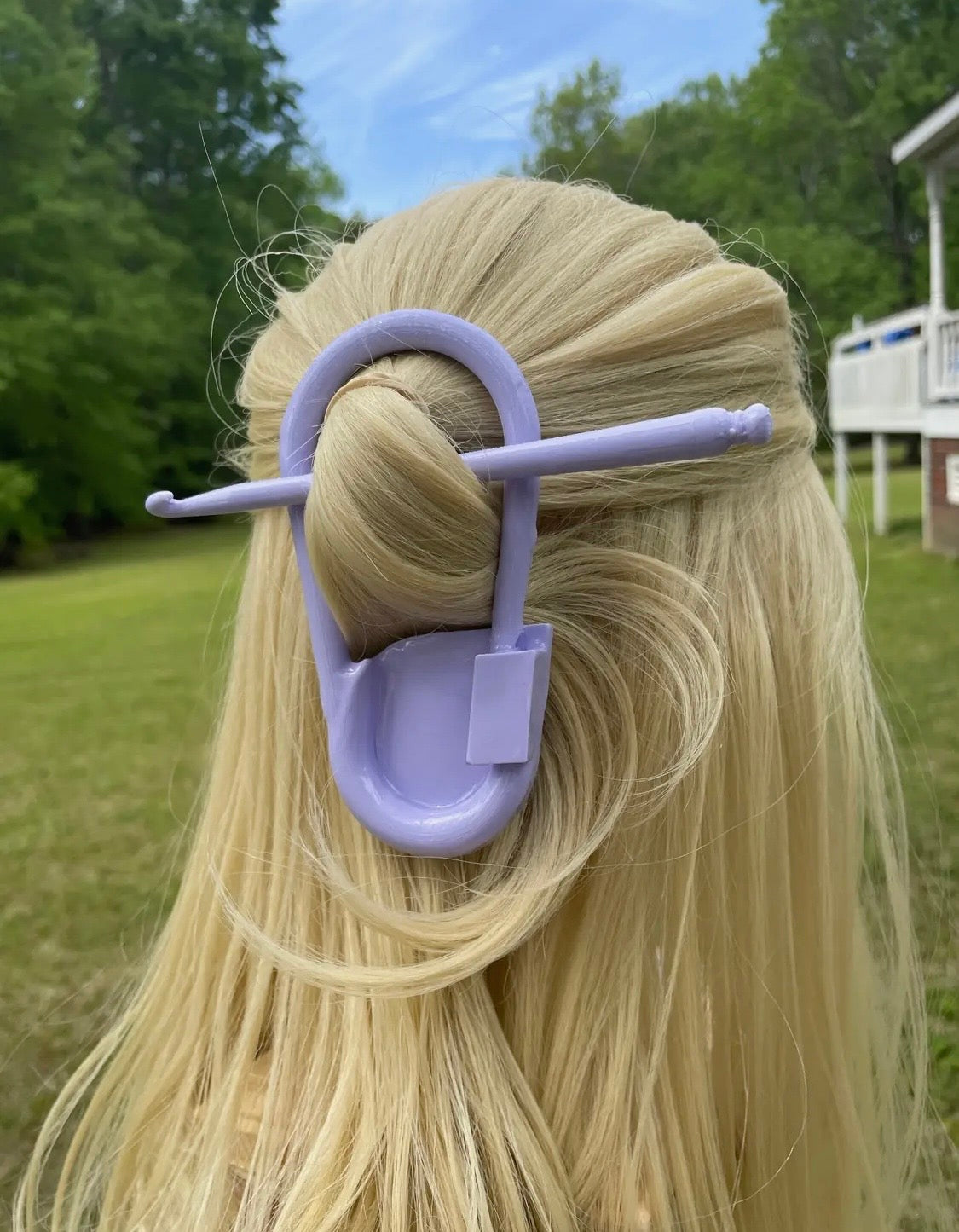 Stitch Marker Hair Pin