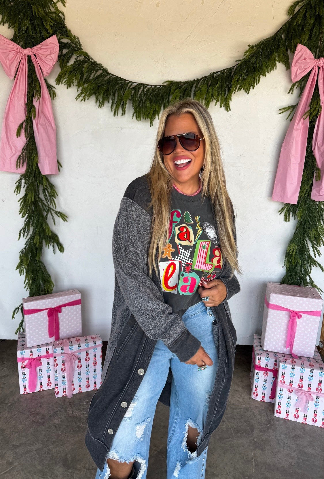 Desi Sweatshirt Cardigan