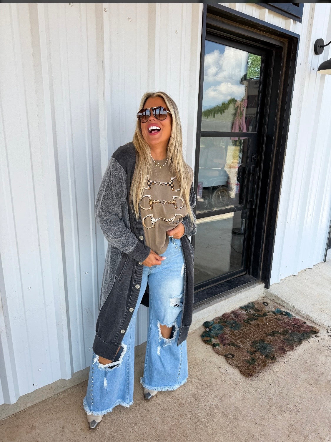 Desi Sweatshirt Cardigan