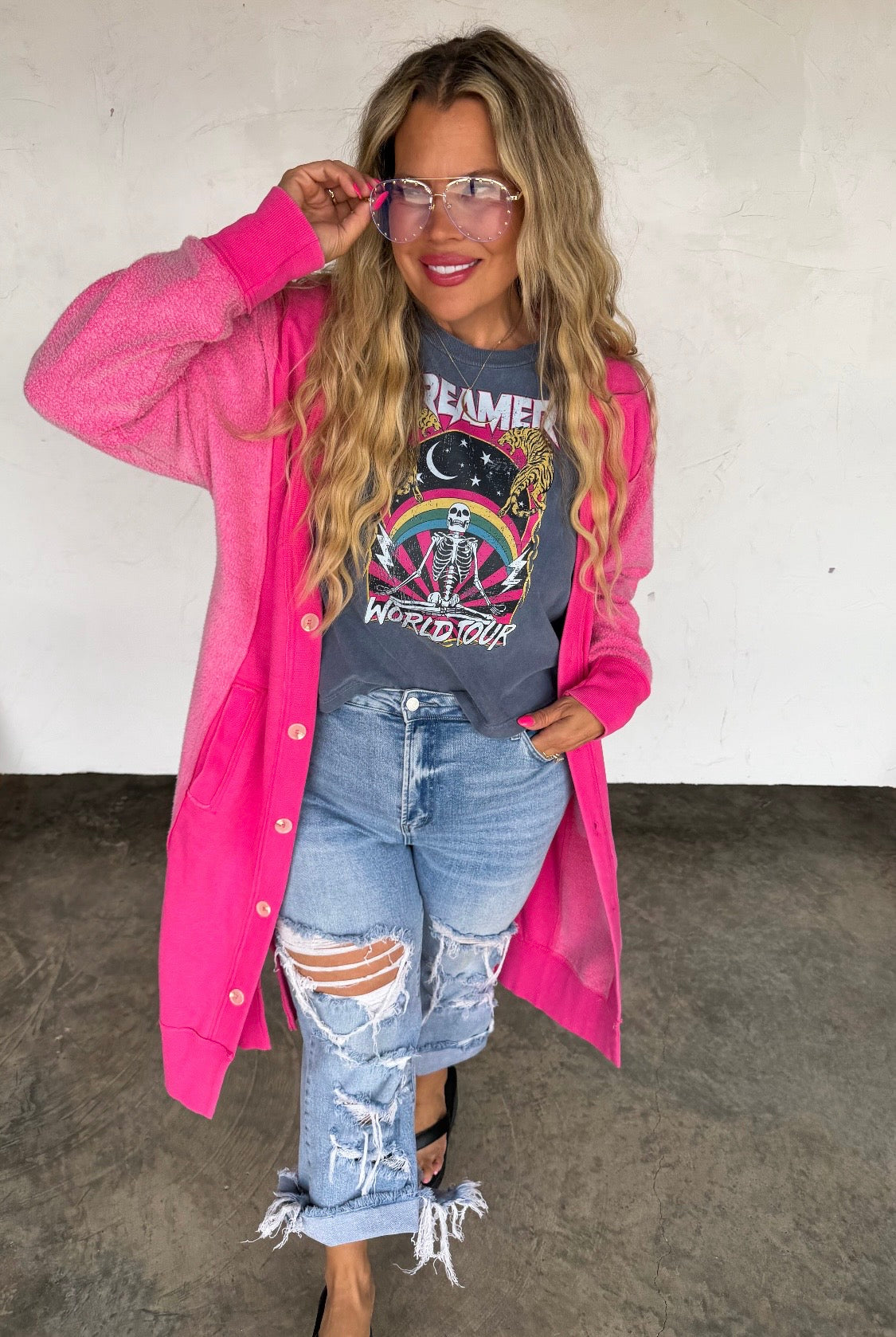 Desi Sweatshirt Cardigan