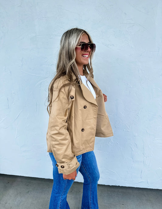 Rossi Crop Trench Coat