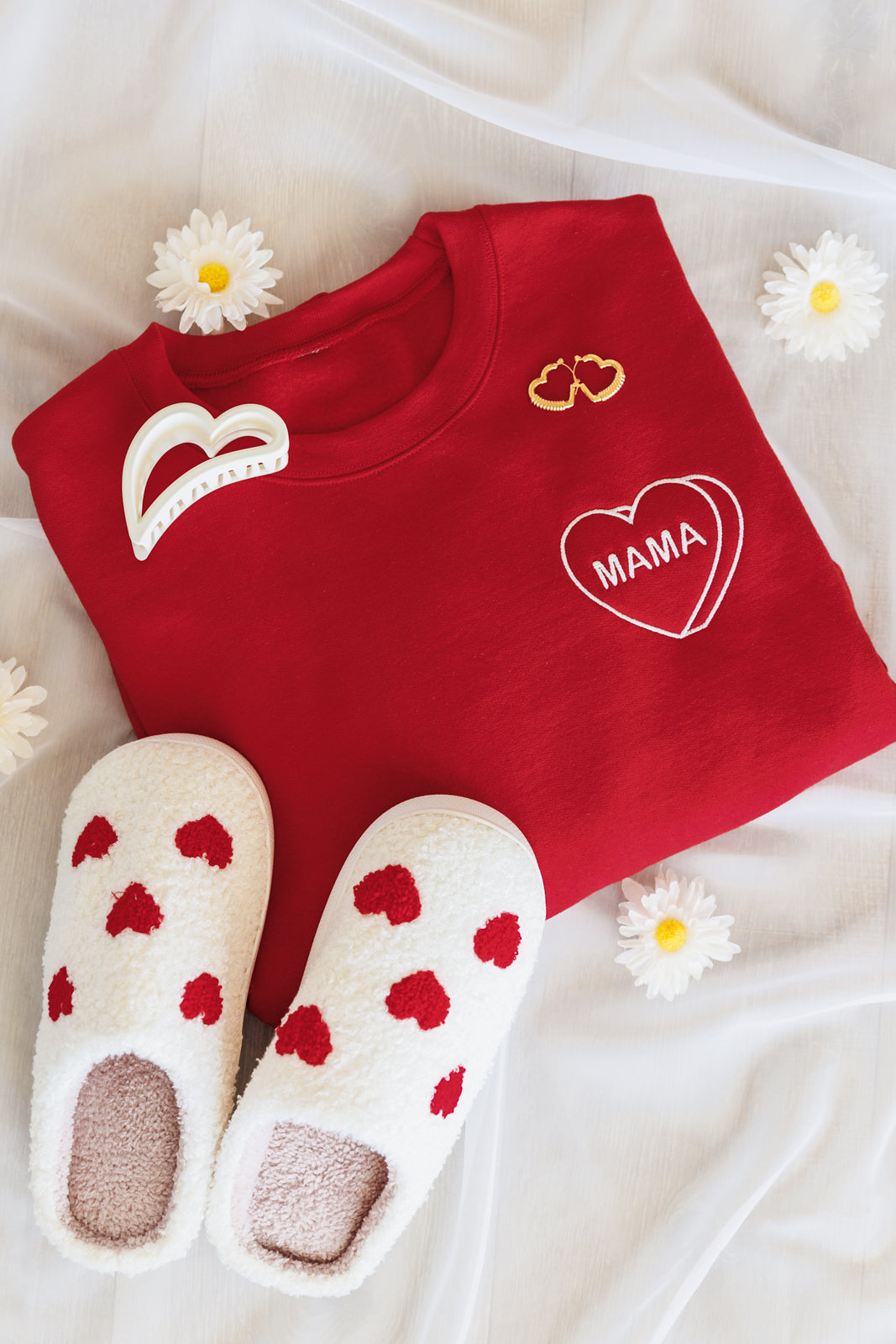 Matching Mama Embroidered Sweatshirt