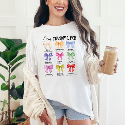 I'm Thankful Bows Graphic Tee