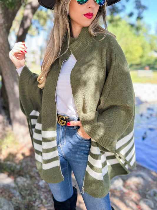 Charlie Zip-Up Cardigan