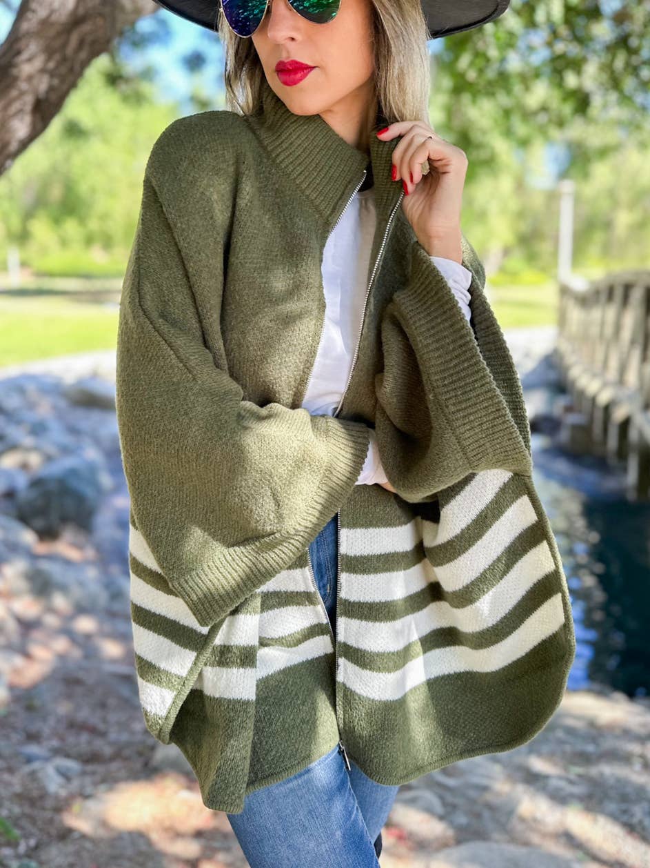 Charlie Zip-Up Cardigan