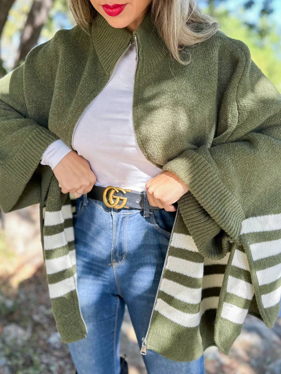 Charlie Zip-Up Cardigan