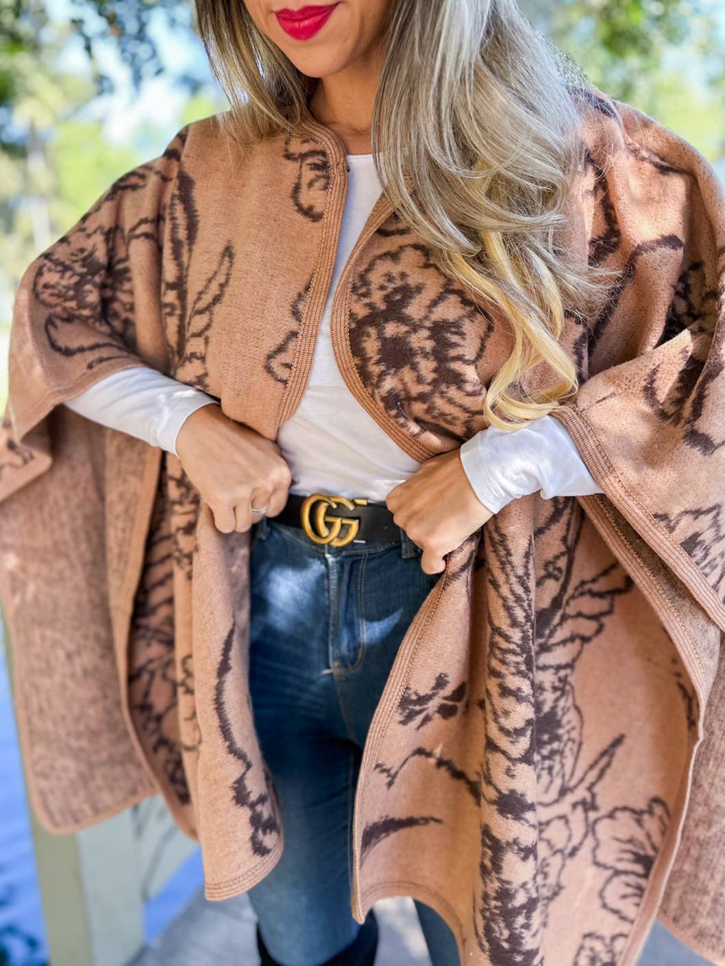 Cowboy Garden Ruana Cardigan